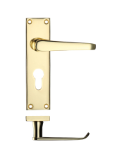 Project Victorian Flat Lever on Europrofile Lock Backplate 150 x 40mm
