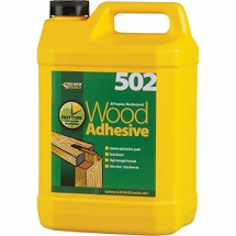 Everbuild 502 All Purpose D3 Weatherproof Wood Adhesive PVA 5L