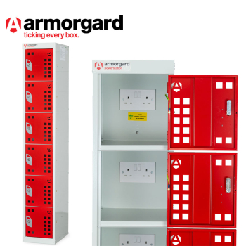 Armorgard Powerstation, 6 Door Battery Charging Locker Bank