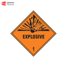 Explosive 1 Labels (100 x 100mm) (Roll of 250)