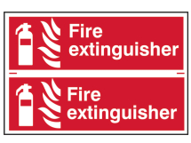 Fire Extinguisher - PVC 300 x 100mm