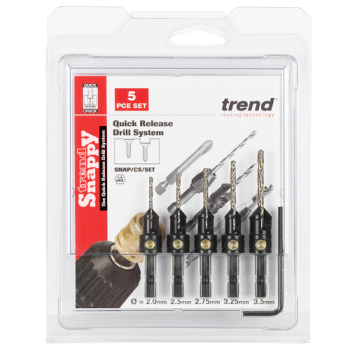 Trend Snappy 5 piece countersink set Trend Snappy 5 piece countersink set