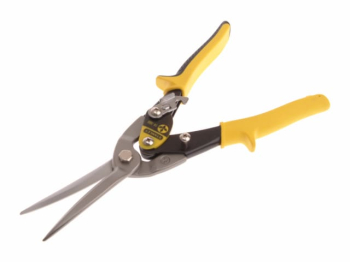 Stanley Yellow Long Aviation Snips Straight Cut 300mm