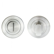 Steelworx Turn & Release On Concealed Fix Round Rose No Indicator (50mm X 6mm)