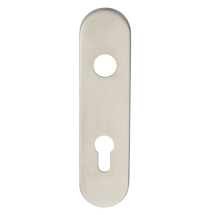 Euro Plate - Pair - 72mm  To Suit Din Locks- Satin G316