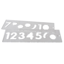 Template set number 57mm uppercase