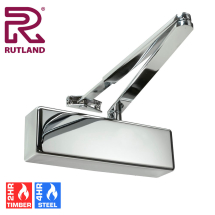 Rutland TS.3204 Door Closer Polished Nickel Size 3, With Cover - Polished Nickel Plated