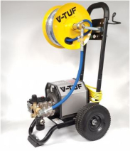 V-Tuf 240v Compact, Industrial, Mobile Electric Pressure Washer C/w 20m Hose Reel