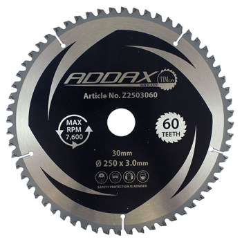 Timco 0° Mitre Saw Blade - 250 x 30 x 60T Timco 0° Mitre Saw Blade - 250 x 30 x 60T