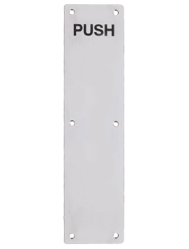 Finger Plate - Push (Radius) 75mm x 300mm