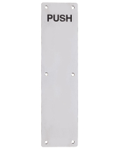 Finger Plate - Push (Radius) 75mm x 350mm