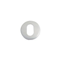 Oval Profile Escutcheon - 52mm Dia - Grade 201