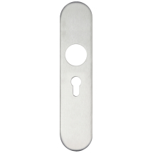 Radius Cover plate for 19 mm and 22mm RTD Lever on Backplate - Euro Profile 47.5mm