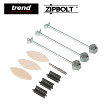 Trend ZIPBOLT Slimline Worktop connector kit (16-25mm) Trend ZIPBOLT Slimline Worktop connector kit (16-25mm)
