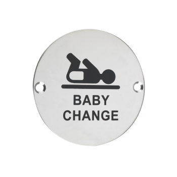 Signage - Baby Change - 76mm dia