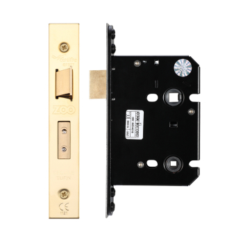 Bathroom Lock - 76mm C/W PVD Forend and Strike Bathroom Lock - 76mm C/W PVD Forend and Strike