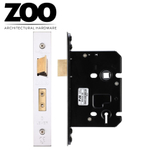 3 Lever Sash Lock - 64mm C/W S tainless Steel Forend and Stri