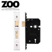 5 Lever Sash Lock - 76mm C/W S tainless Steel Forend and Stri